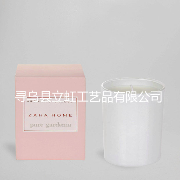 白色玻璃杯香薰蜡烛节庆礼品无烟大豆蜡香味蜡烛婚庆伴手礼香薰蜡烛套装
