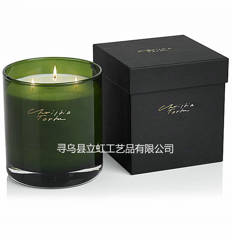 绿色杯香薰蜡烛外贸出口香氛蜡烛