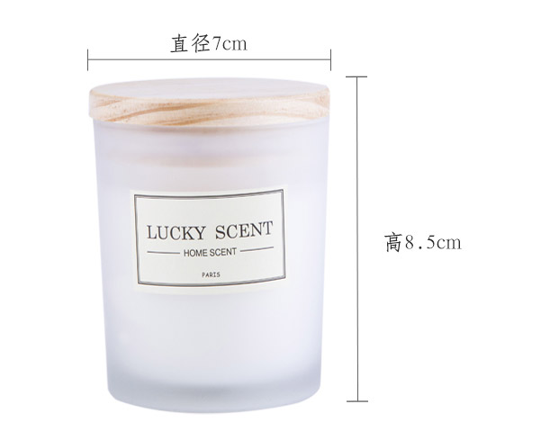 木盖香薰蜡烛浪漫无烟家用晚餐烛光创意风礼物摆件